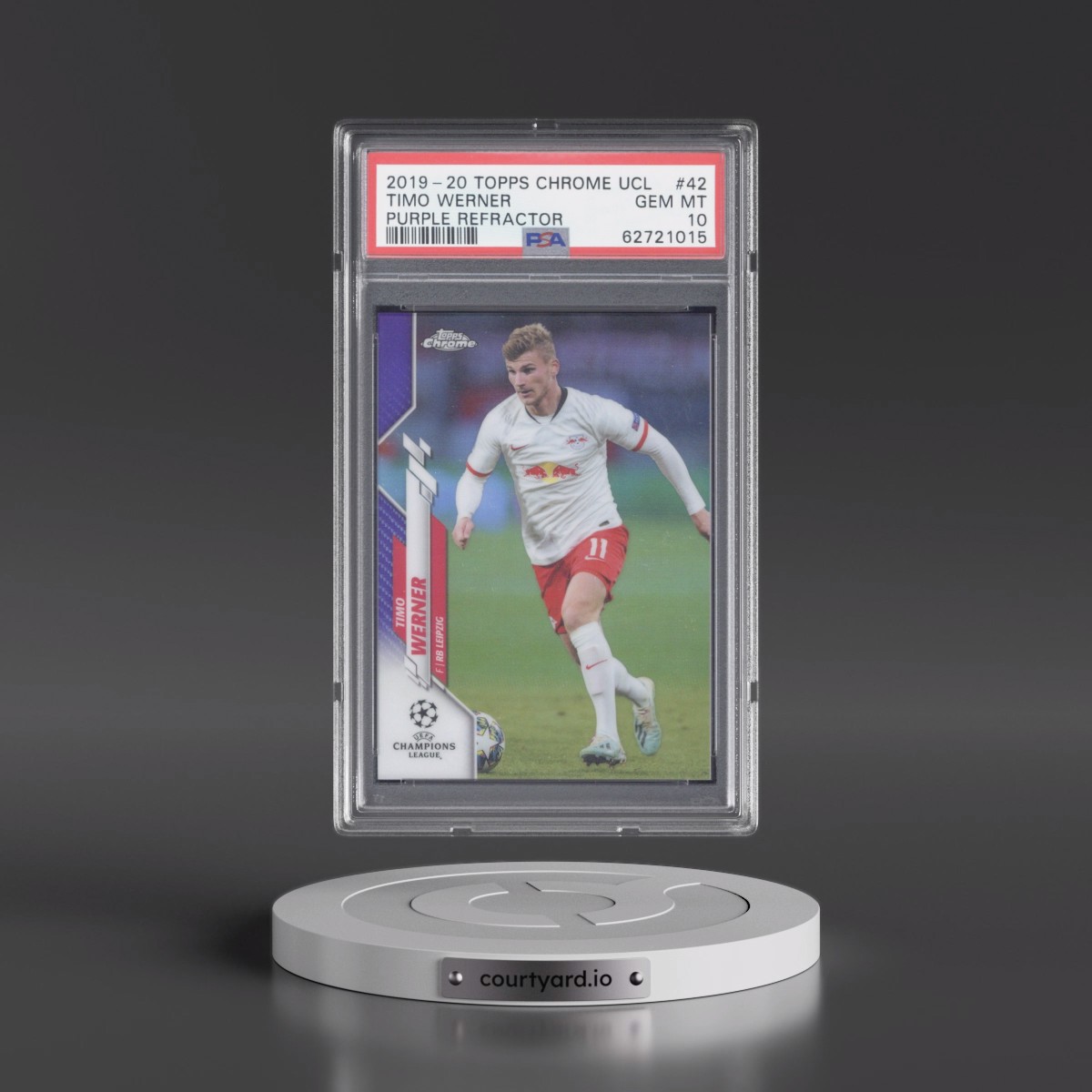 2019 Timo Werner - Soccer Topps Chrome UEFA Champions League PSA